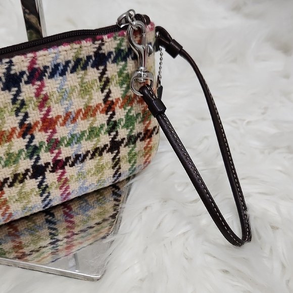 🔹️Coach 🔹️Multicolor Houndstooth Women's Wallet/wristlet - Picture 7 of 8
